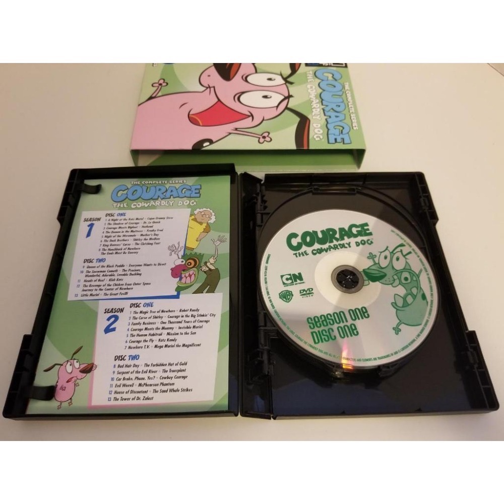 膽小狗英雄 完整版 未刪減dvd 英雄 卡通 動畫 1999 童年回憶 CN卡通頻道 完整系列 DVD-細節圖2