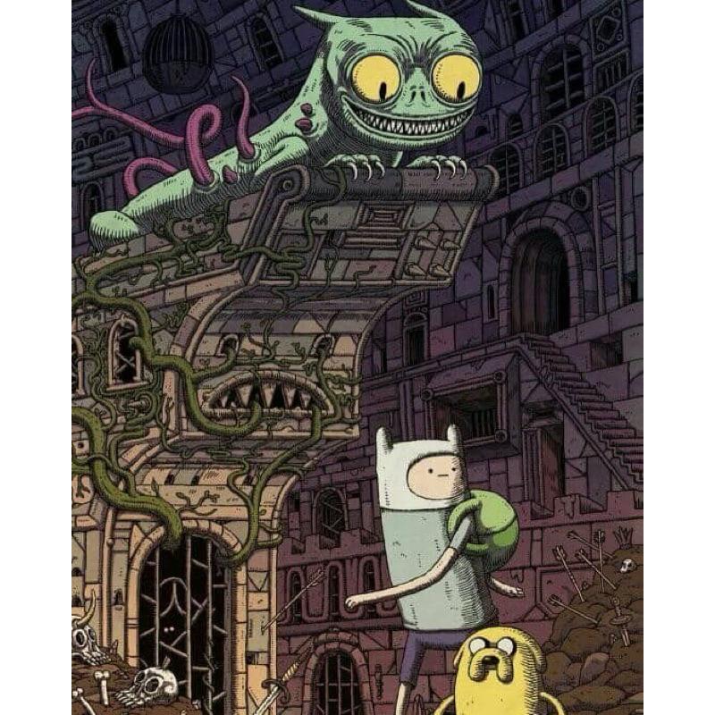 探險活寶 海報 A3或A4尺寸 限定版 裝置藝術 卡通 AT Adventure time-細節圖3