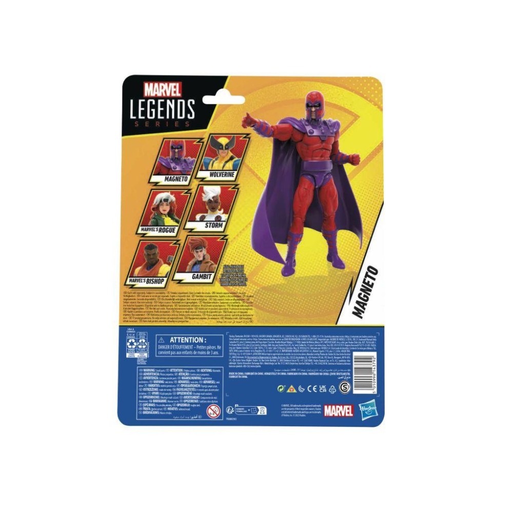 孩之寶 全新現貨 萬磁王 Xmen 97 漫畫收藏品 Marvel Legends magneto 6吋 美式復古吊卡-細節圖8
