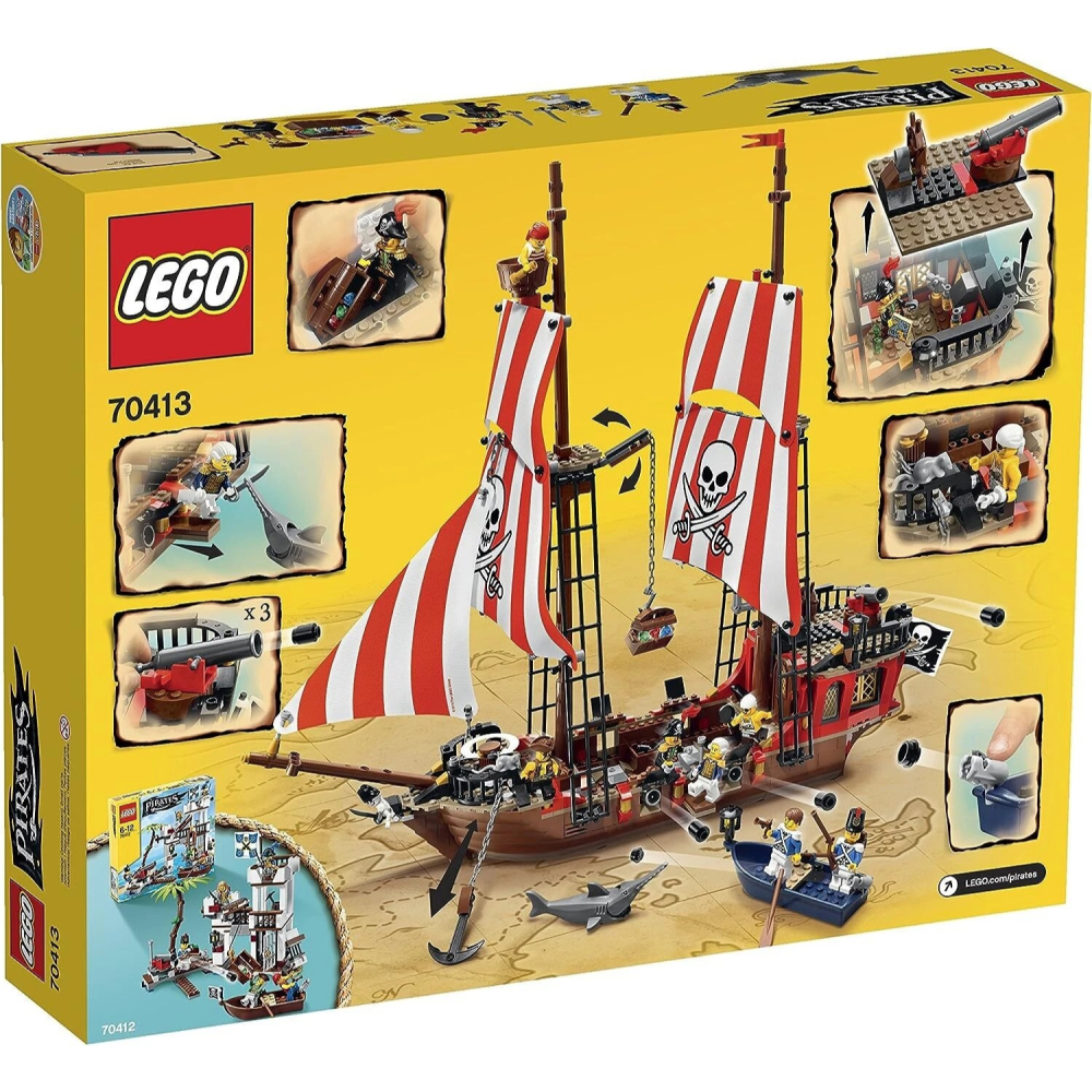 LEGO 70413 全新未拆 絕版樂高 海盜系列 海盜船 Pirates The Brick Bounty-細節圖3