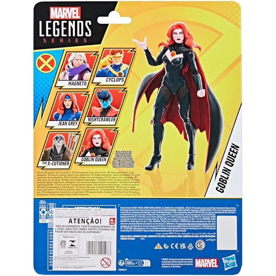 孩之寶 全新現貨 Marvel Legends 漫威傳奇 6吋 復古吊卡 X戰警 97 動畫版 哥布林女王 妖精皇后-細節圖3