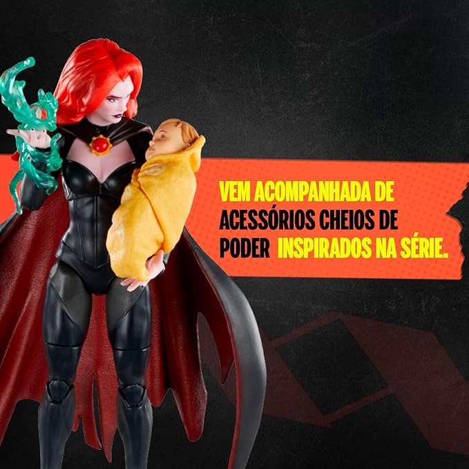 孩之寶 全新現貨 Marvel Legends 漫威傳奇 6吋 復古吊卡 X戰警 97 動畫版 哥布林女王 妖精皇后-細節圖4