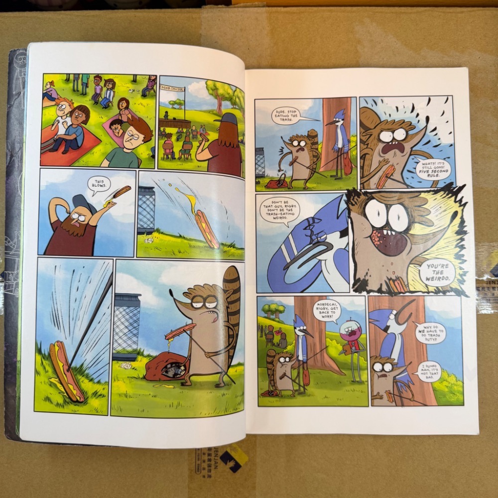 天兵公園 最早期 漫畫 Regular Show Vol 1 鳥哥 阿天 日常工作 第一刊 絕版 卡通頻道 歐美小説-細節圖8