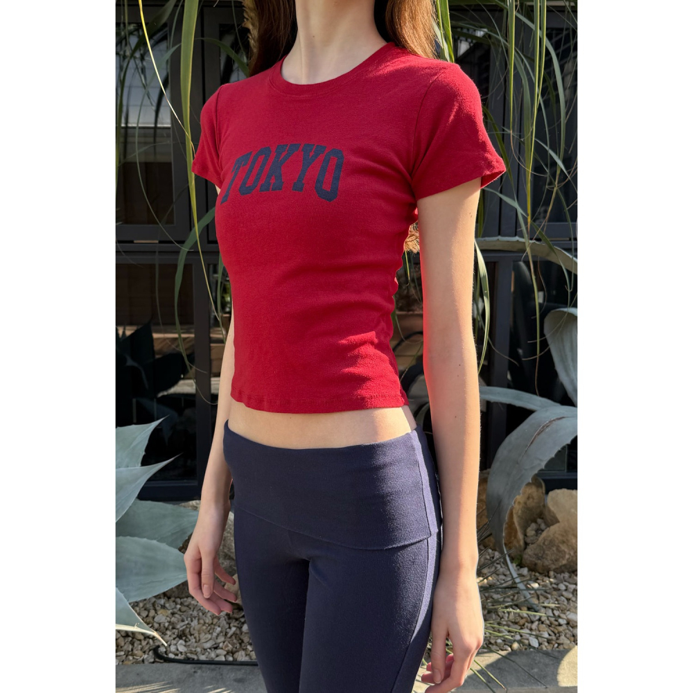 【BM】Emma Tokyo Top 日本限定* Tokyo正肩短袖-細節圖2