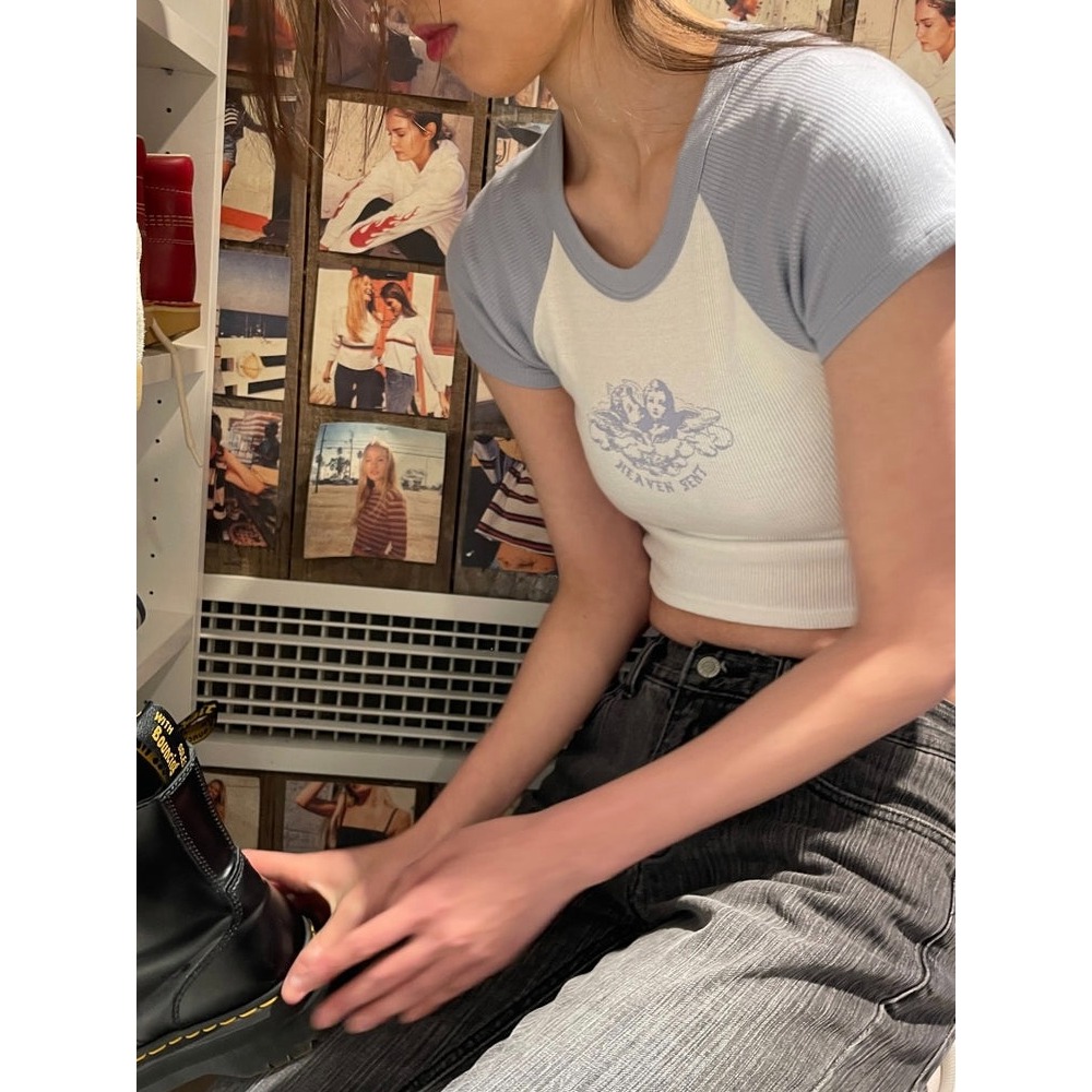 【BM】Bella Heaven Sent Top 經典小天使正肩短版短袖-細節圖2