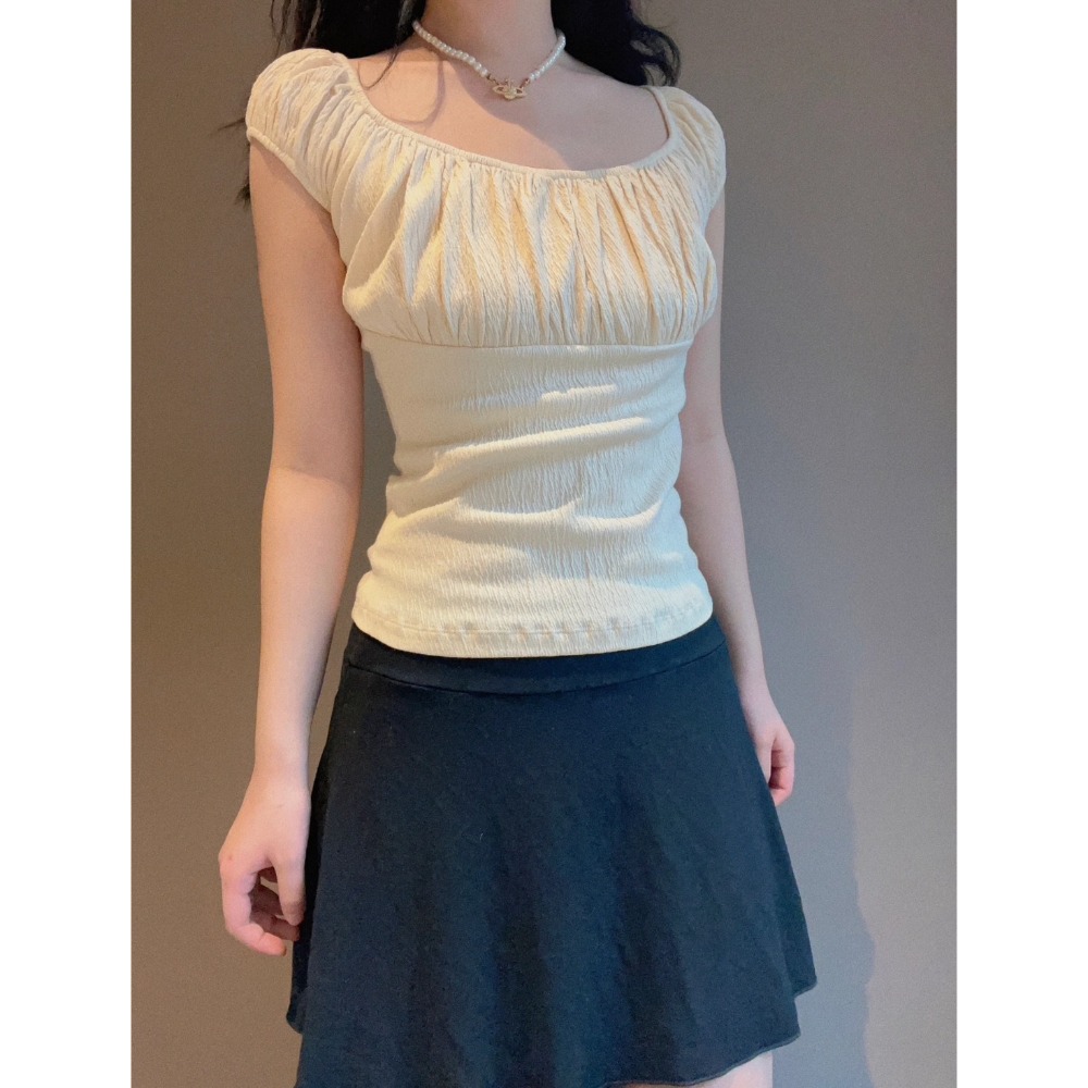 【BM】Casey Top 多色* 抓皺圓領泡泡袖-規格圖7