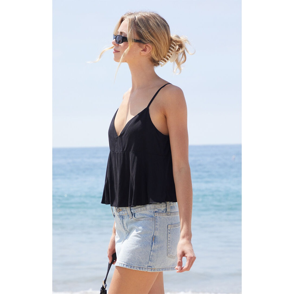 【BM】Tiffany Cropped Tank Top 細肩V領吊帶-細節圖3