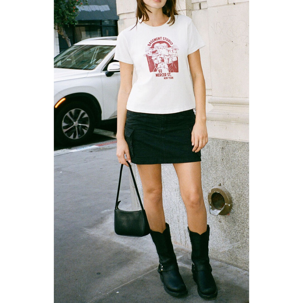 【BM】Basement Studio T-Shirt 復古搖滾印花短袖-細節圖3