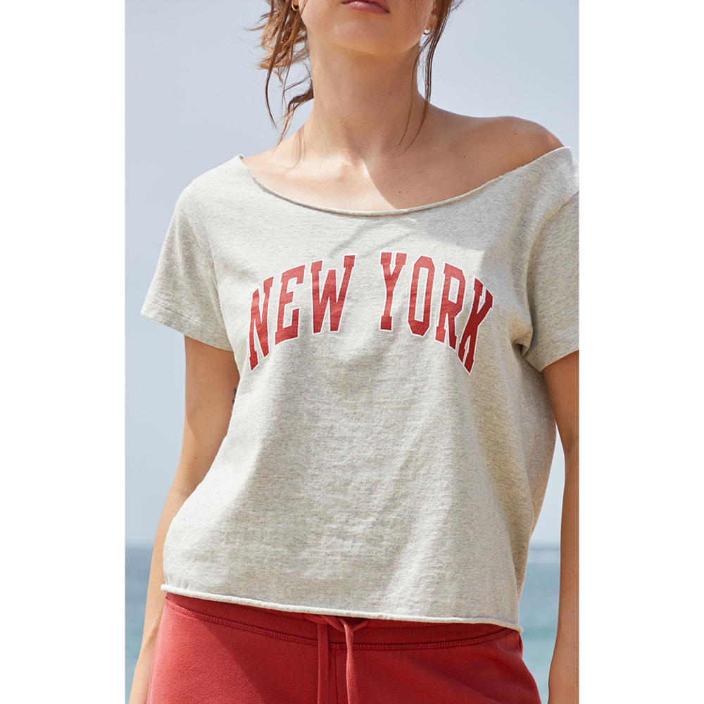 【BM】Robyn New York Top 美式斜肩紐約短袖-細節圖2