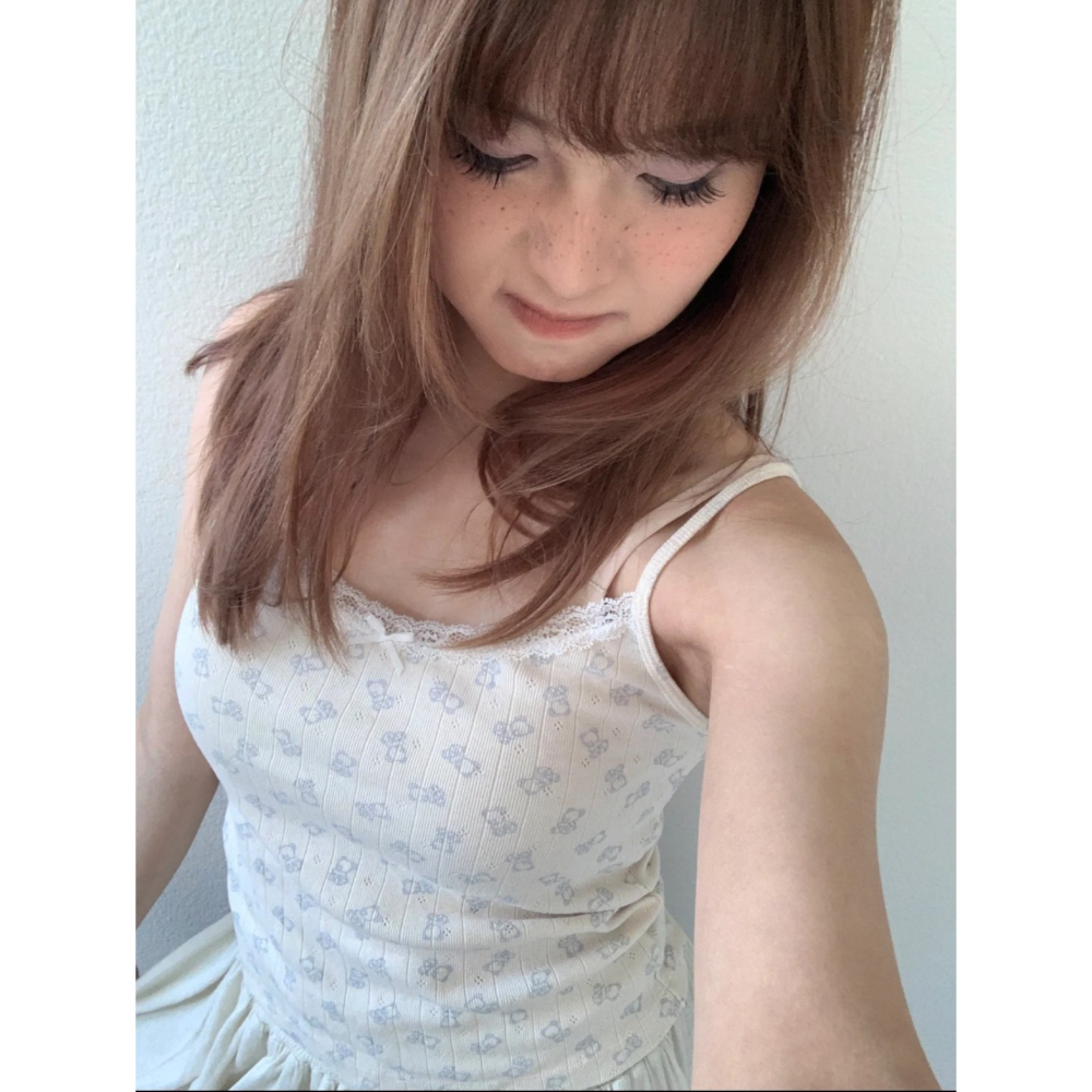 【BM】Skylar Teddy Lace Tank 小熊蕾絲蝴蝶結小吊帶-細節圖2