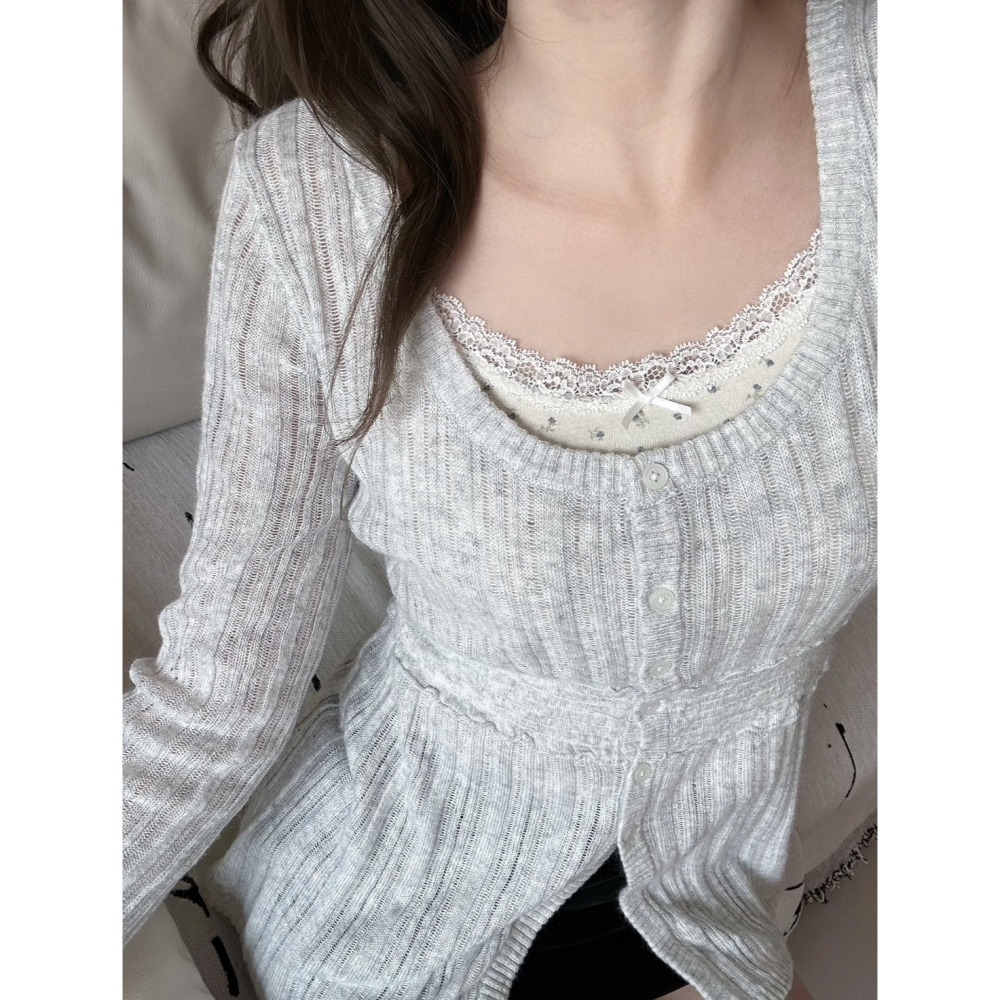 【BM】Nikki Sweater 2色* 美式收腰針織長袖-細節圖2