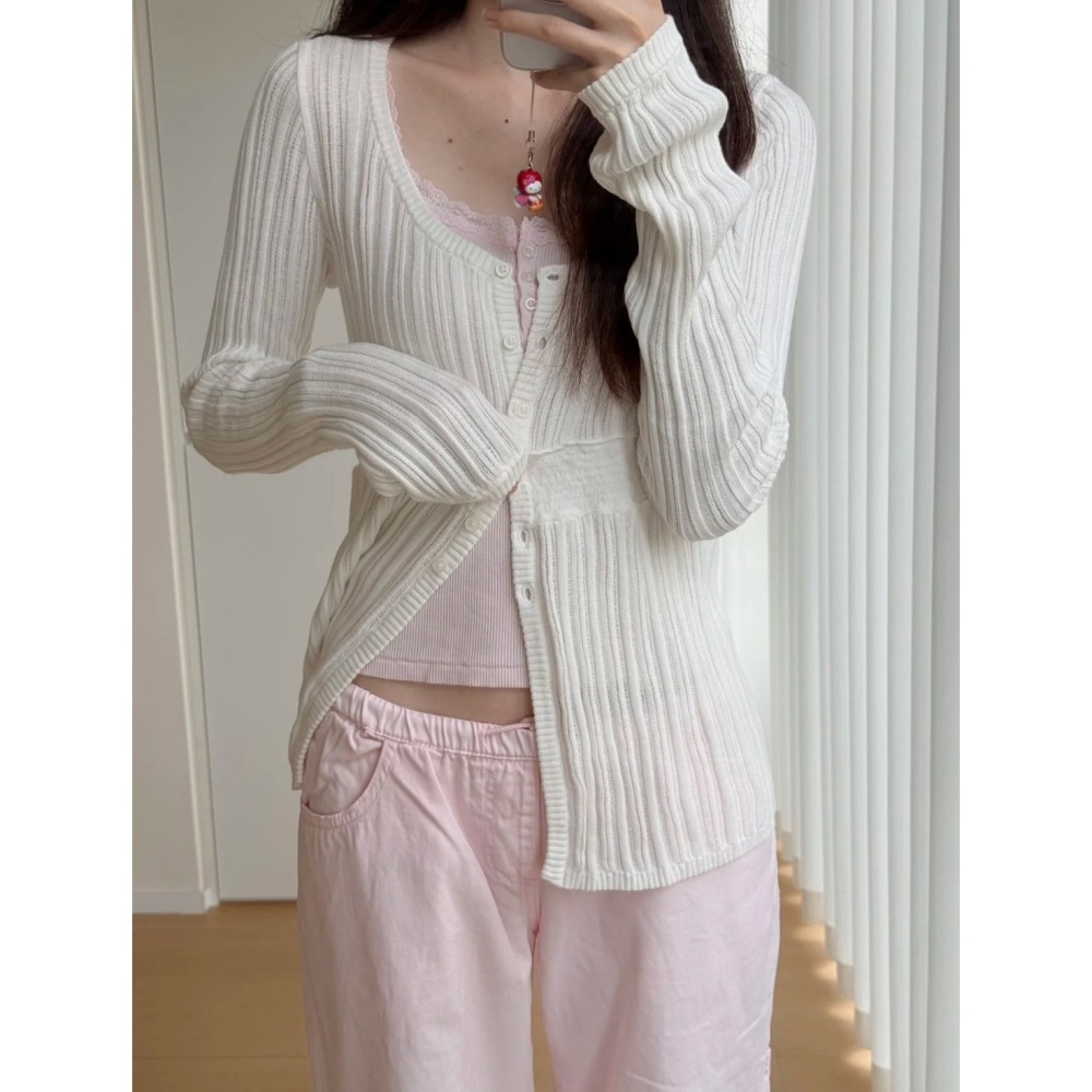 【BM】Nikki Sweater 2色* 美式收腰針織長袖-細節圖4