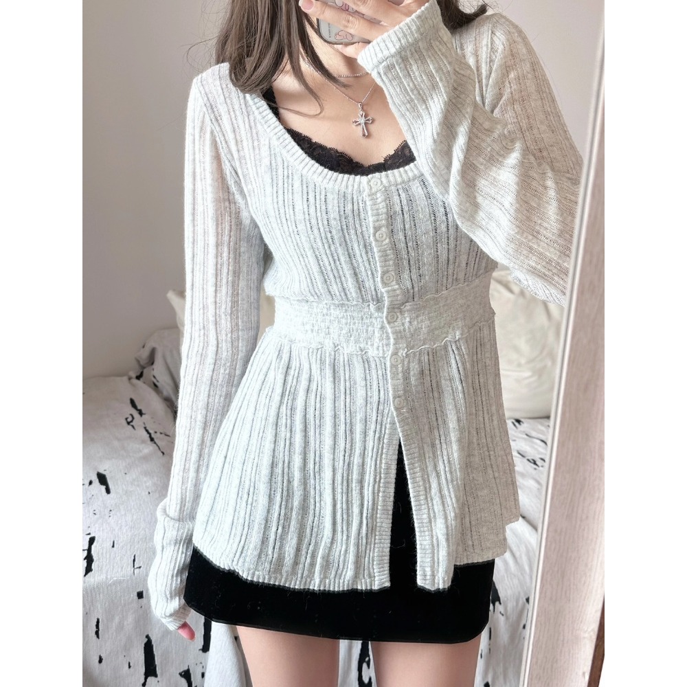 【BM】Nikki Sweater 2色* 美式收腰針織長袖-規格圖4