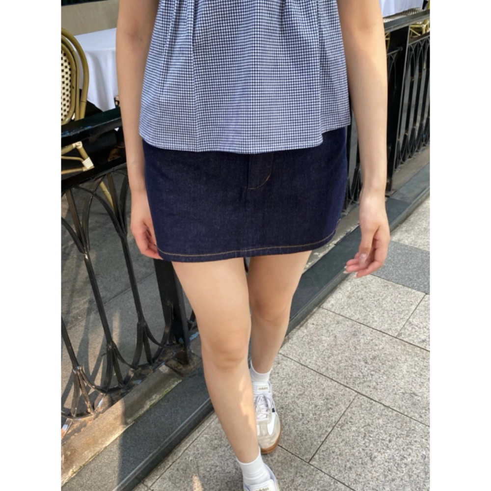 【BM】Julie Denim Skirt 美式低腰牛仔短裙-細節圖2