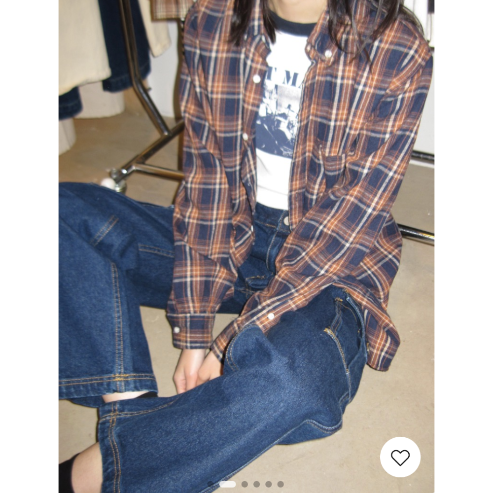 【BM】Millie Flannel Top 美式復古格紋襯衫-細節圖3