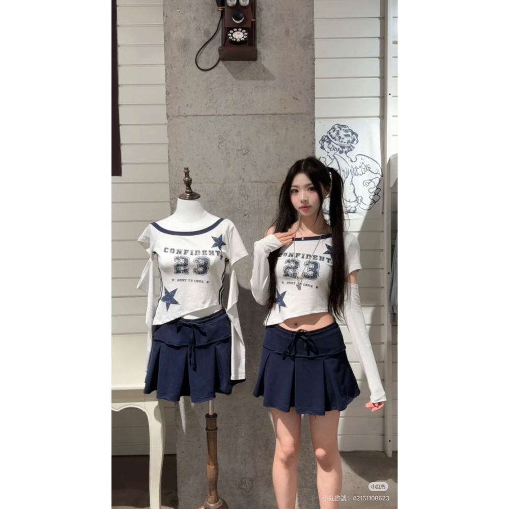 【WM】芭蕾球衣星星長袖-細節圖4