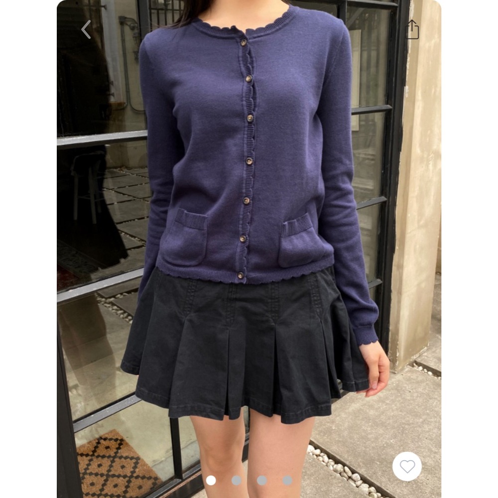 【BM】Zoe Cardigan 多色* 花邊小口袋棉開衫-細節圖3