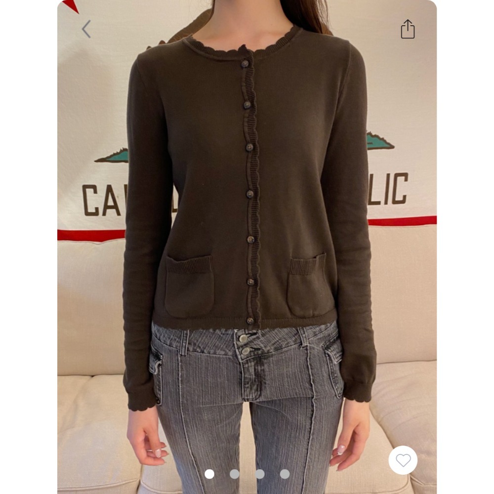 【BM】Zoe Cardigan 多色* 花邊小口袋棉開衫-規格圖6