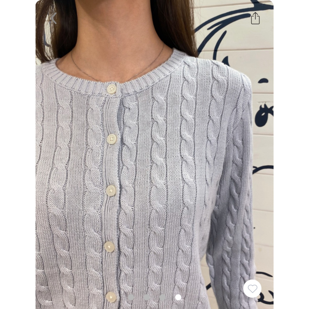 【BM】Nikki Sweater 兩色* 麻花圓領針織毛衣開衫-細節圖2