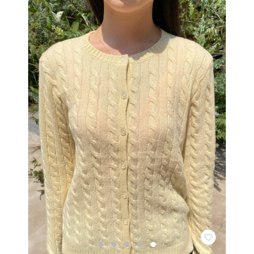 【BM】Nikki Sweater 兩色* 麻花圓領針織毛衣開衫-細節圖4