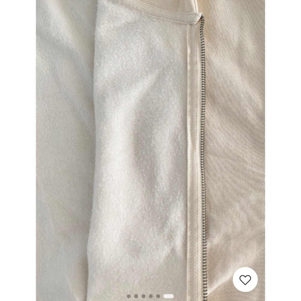 【BM】Christy Hoodies 杏白色美式連帽大外套-細節圖2