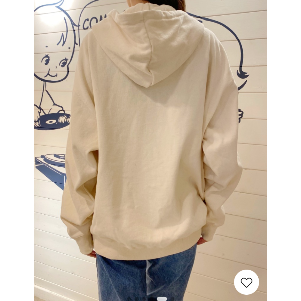 【BM】Christy Hoodies 杏白色美式連帽大外套-細節圖3