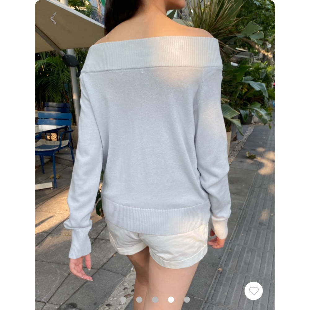 【BM】 Renata Sweater 溫柔平口針織上衣-細節圖2