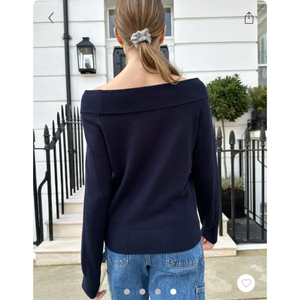 【BM】 Renata Sweater 溫柔平口針織上衣-細節圖4