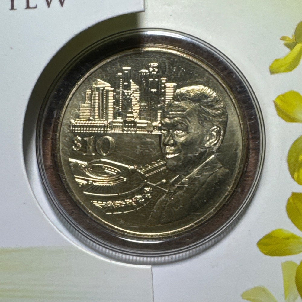 新加坡 李光耀 百年誕辰紀念幣 硬幣 錢幣-細節圖3