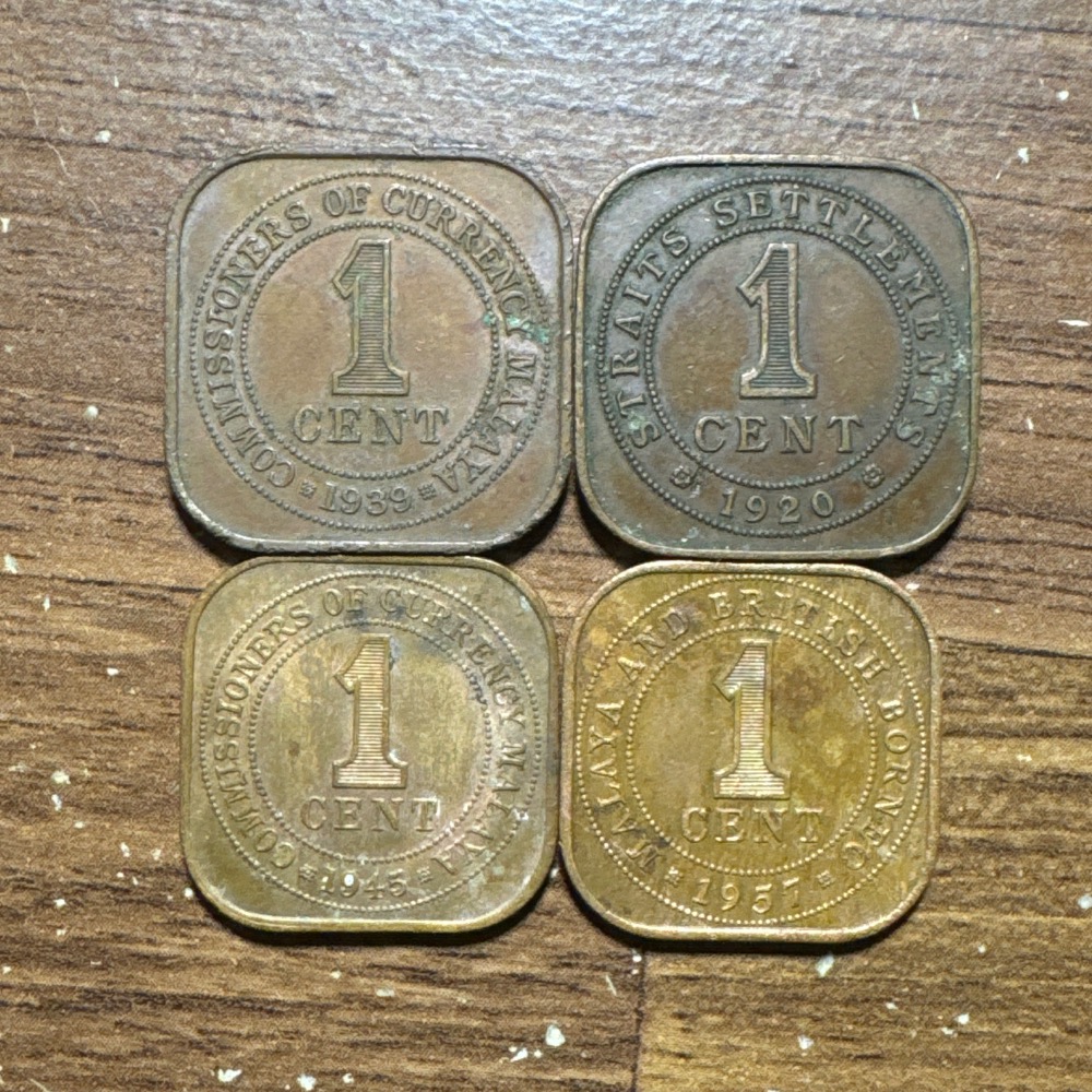套幣 一套4枚 絕版硬幣 異形幣 方形幣 紀念性販售-細節圖2