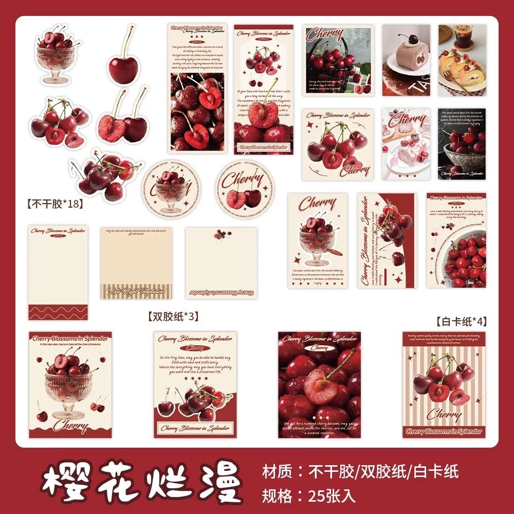 裝飾甜點貼紙包-規格圖1