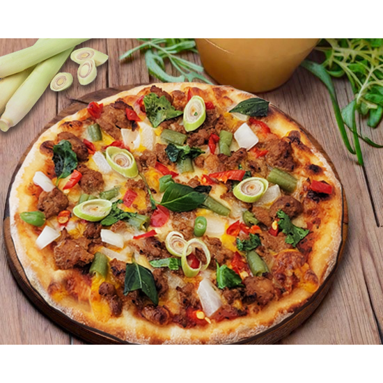 嚐披薩 6吋冷凍披薩-泰式打拋豬-細節圖2
