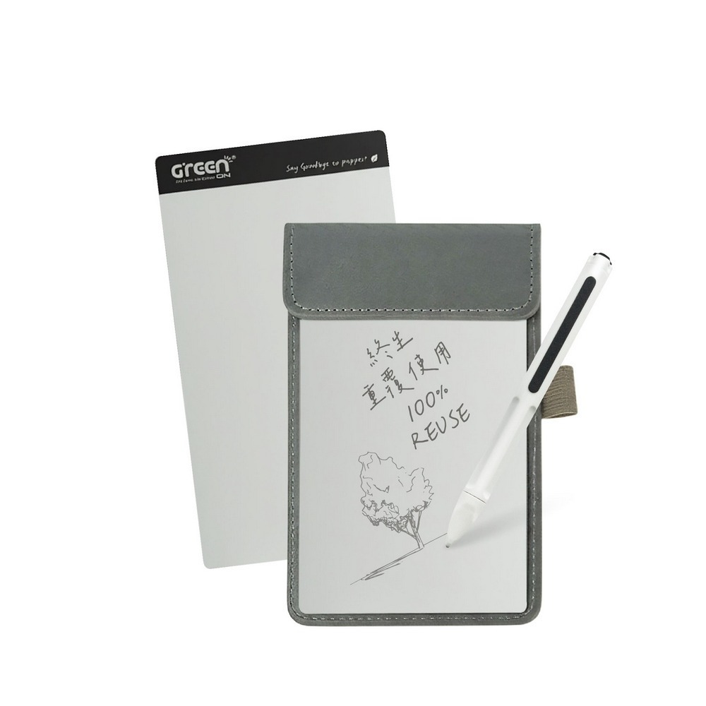 【Green Board】7.2吋磁性電紙板 MT7進階收納組(電紙板x2+手寫筆+皮革夾) MIT雙專利設計-細節圖2