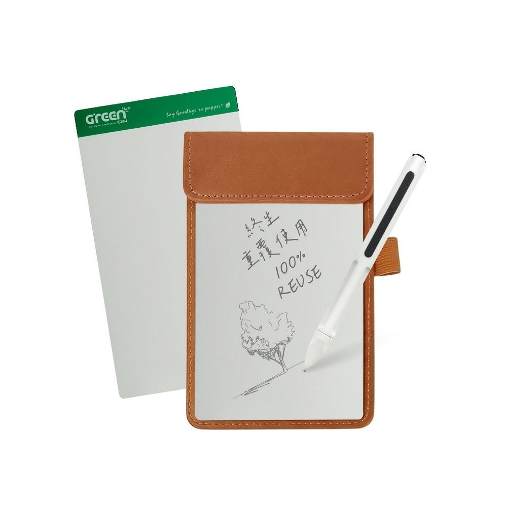 【Green Board】7.2吋磁性電紙板 MT7進階收納組(電紙板x2+手寫筆+皮革夾) MIT雙專利設計-細節圖3