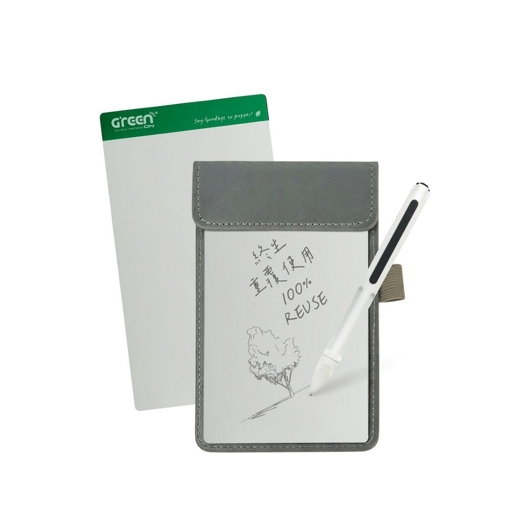 【Green Board】7.2吋磁性電紙板 MT7進階收納組(電紙板x2+手寫筆+皮革夾) MIT雙專利設計-細節圖4