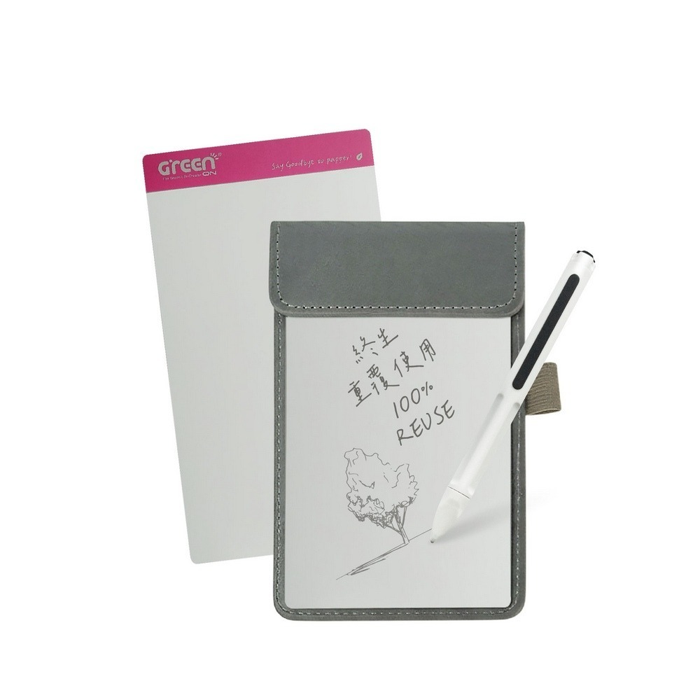 【Green Board】7.2吋磁性電紙板 MT7進階收納組(電紙板x2+手寫筆+皮革夾) MIT雙專利設計-細節圖6