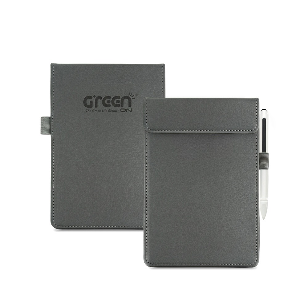 【Green Board】8.5吋磁性電紙板專用皮革夾+手寫筆組 極致防護 手寫筆收納設計-細節圖2