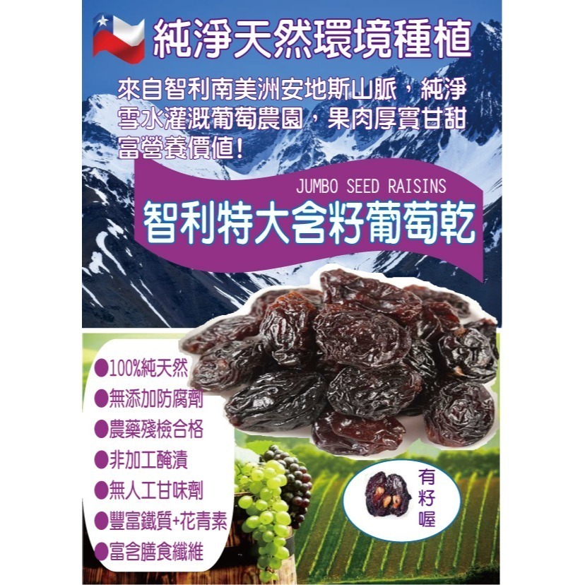 特大有籽葡萄乾500g