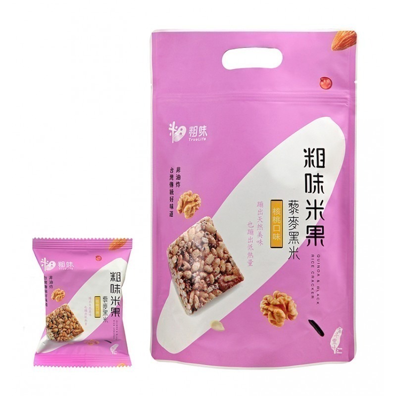 【粗味】 糙米堅果酥(蔓越莓) 玉米水果酥 藜麥夏豆米果(核桃米果)-規格圖11