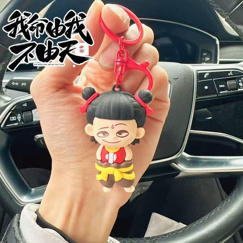 哪吒之魔童降世 敖丙 鑰匙圈小公仔-規格圖5