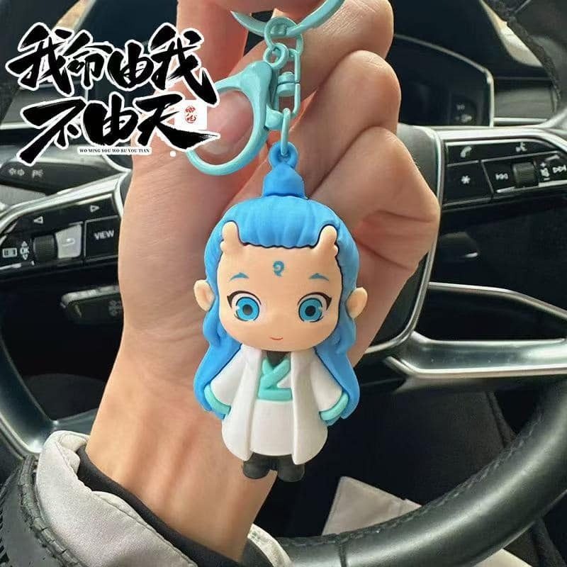 哪吒之魔童降世 敖丙 鑰匙圈小公仔-規格圖5