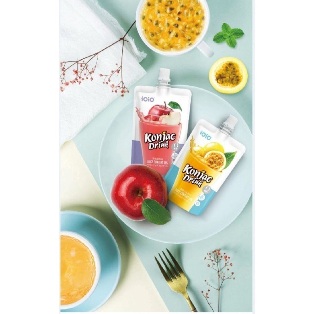 【花語開發】ioio蒟蒻果凍飲150g 買一送一 百香果 白葡萄 蘋果口味 即開即飲超口感健康-細節圖4