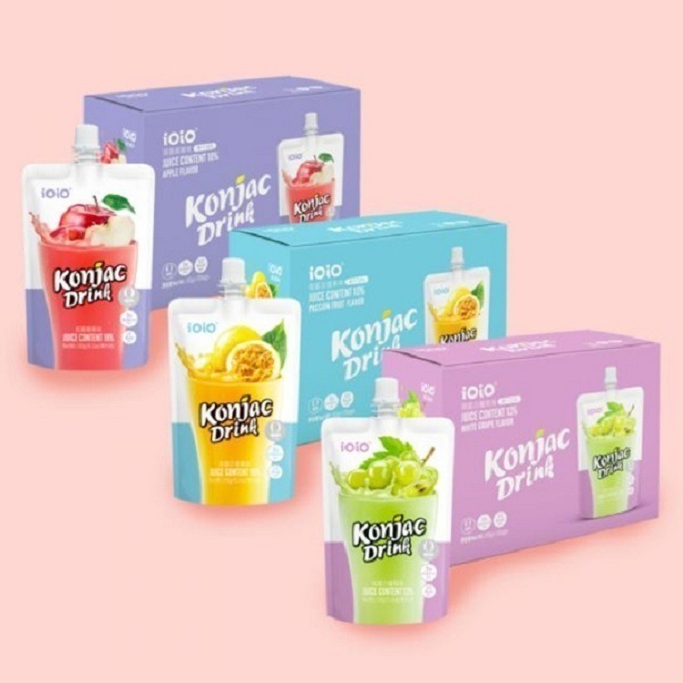 【花語開發】ioio蒟蒻果凍飲150g 買一送一 百香果 白葡萄 蘋果口味 即開即飲超口感健康-細節圖5