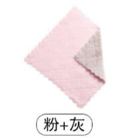花語團購批發【廚房銅板好物】雙色珊瑚絨抹布5入組  抹布促銷出清 柔軟 無水痕-細節圖7