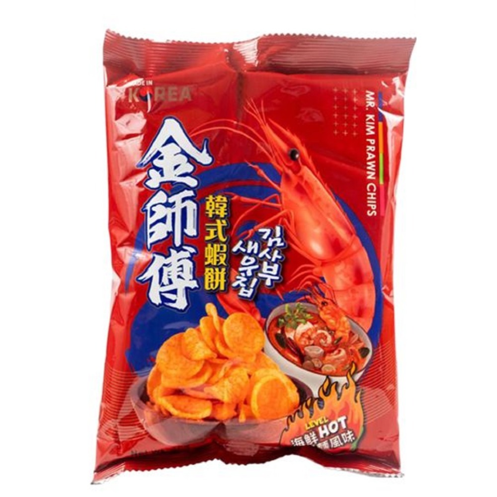 花語團購【銅板零食】金師傅韓式蝦餅 60g 奶香蒜味 海鮮炒碼麵風味 厚片蝦味餅乾 韓國進口零食 韓式蝦餅-規格圖8