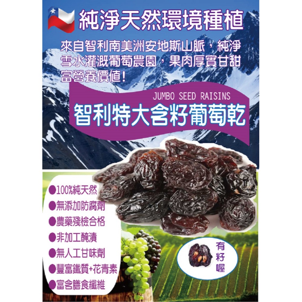 團購批發專區 【無糖無添加特大葡萄乾】4.5Kg 無籽 特大有籽 花語葡萄乾 烘培原料葡萄乾 零食果乾批發-規格圖8