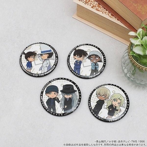 名偵探柯南 | MOVIC 雙人 Q版 徽章 胸章 吧唧  | 柯南 灰原 基德 平次 和葉 伊織 沖田 紅葉-細節圖2