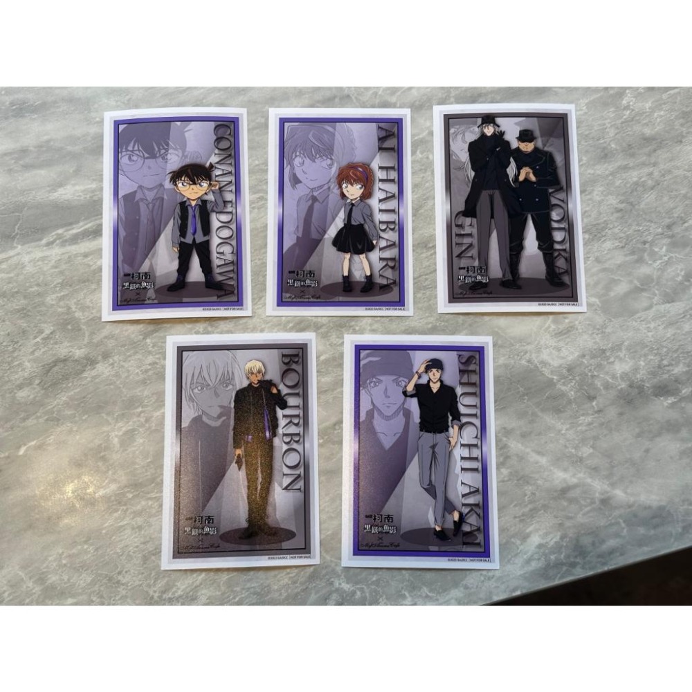 名偵探柯南 |  MyAnime cafe 三創 咖啡廳 黑鐵的魚影 主餐寫真卡 相卡 | 柯南電影-細節圖3