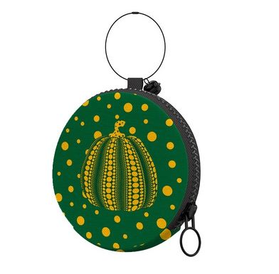 ［H.C］日式布藝草間彌生波點南瓜鈴鐺掛件拉鍊小包耳機收納包【DA053114】-細節圖3