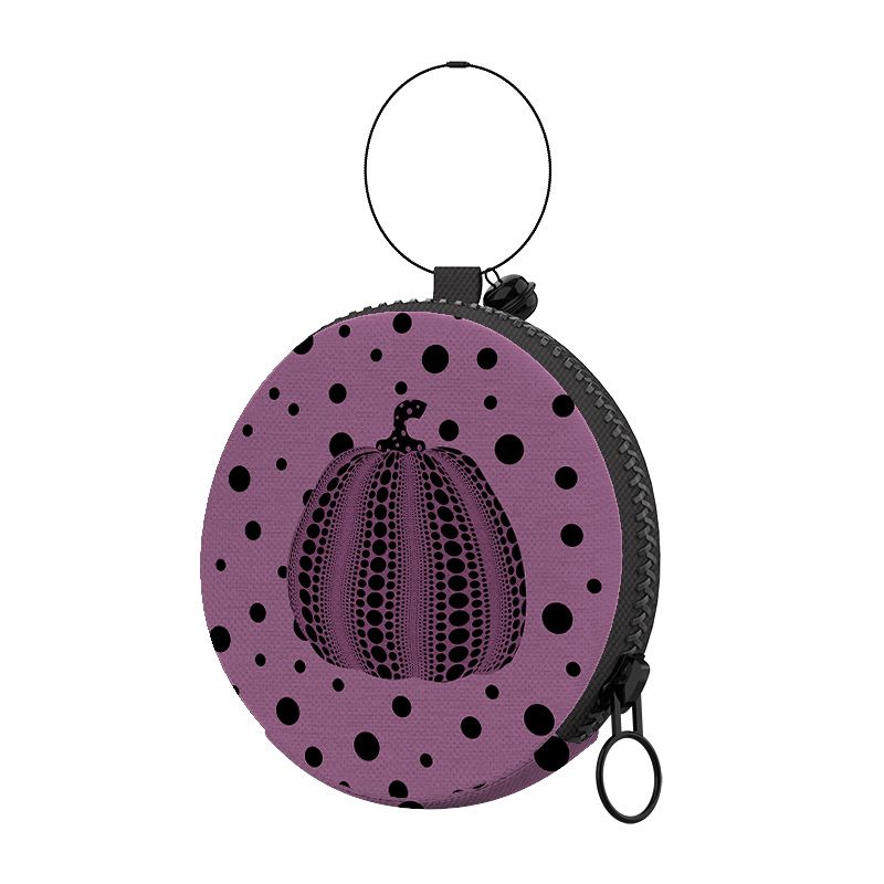 ［H.C］日式布藝草間彌生波點南瓜鈴鐺掛件拉鍊小包耳機收納包【DA053114】-細節圖17